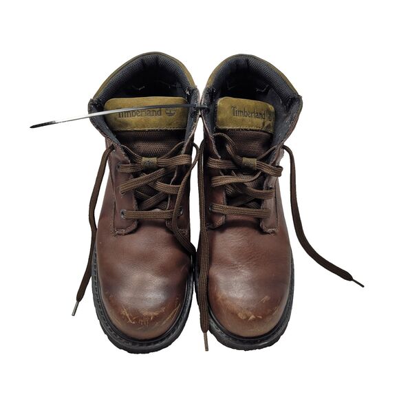 Timberland Boots 9M Brown Leather Waterproof Gorpcore Work Grunge - Picture 1 of 8